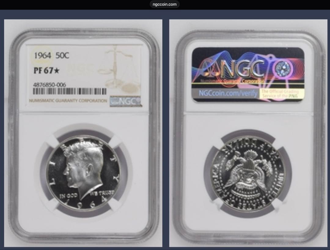 1964 ケネディ ハーフダラー NGC PF67★ スター付