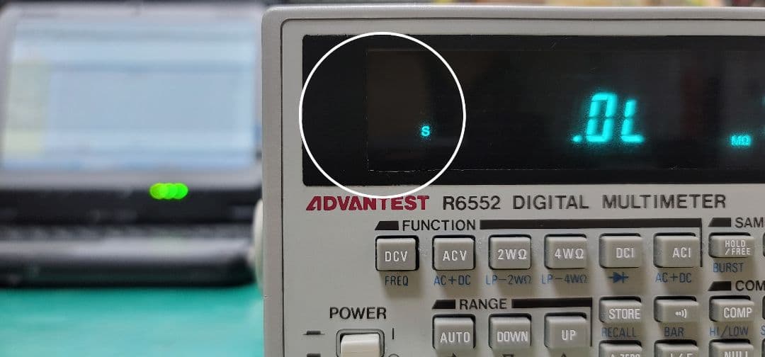 ADVANTEST R6552 デジタルマルチメーター 測定良好 外観瑕疵