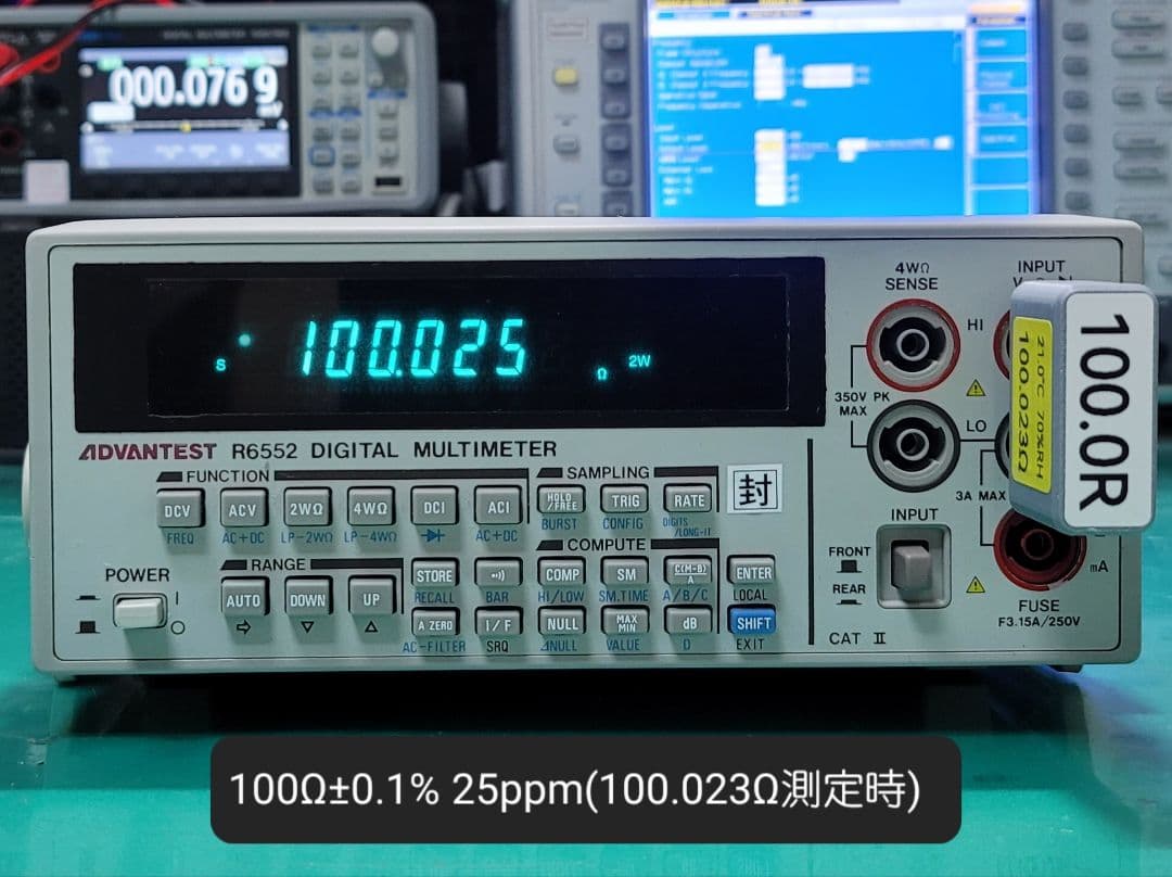 ADVANTEST R6552 デジタルマルチメーター 測定良好 外観瑕疵