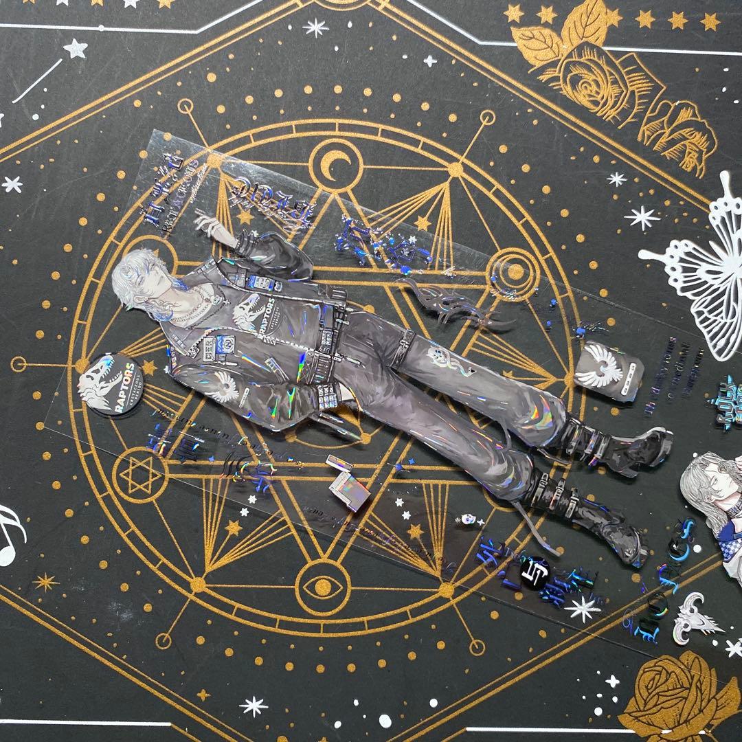 【9237】海外　マステ　中古巻　貝殻光マスキングテープ　人物系　男子　残量多め