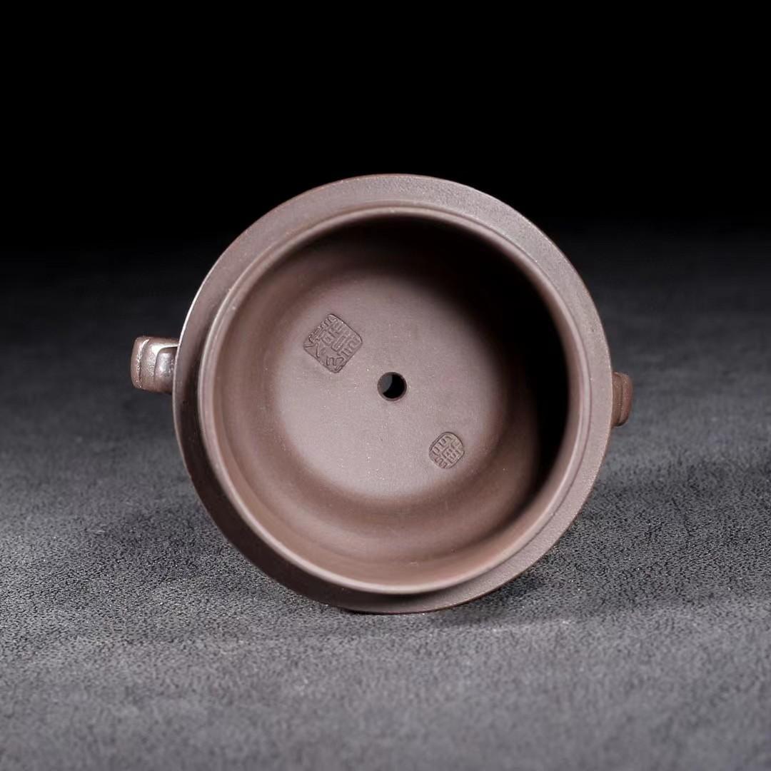 中国古美術・原礦紫泥・陳鳴遠製陶紋・龍鳳吉祥紫砂壺・紫泥急須・茶壺・茶道具・賞物