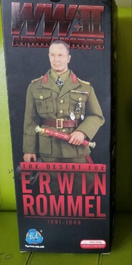 1/6エルヴィン・ロンメル元帥【ドイツ陸軍/砂漠の狐/美品】軍人