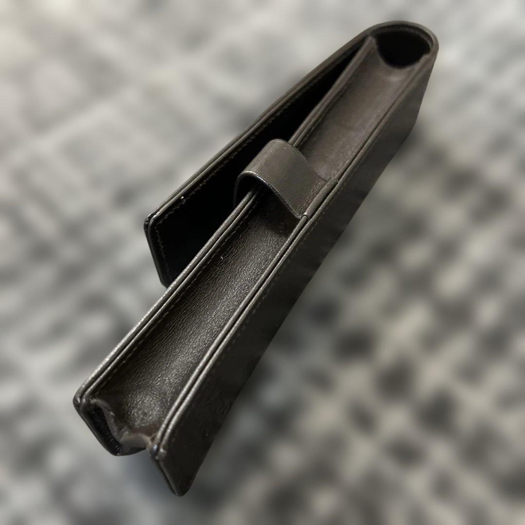 MONT BLANC レザー 万年筆ケース 内箱外箱保証書付き　完全品￼！