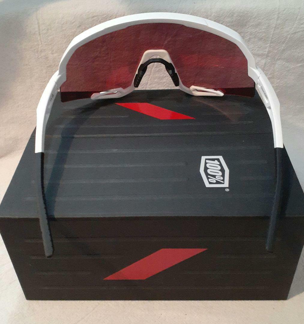 100% Slendale ホワイト レッドミラーレンズ ワンハンドレッド