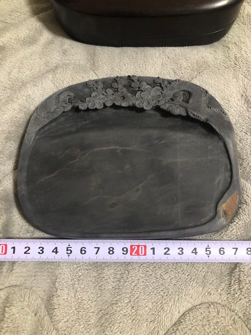 端溪硯 老坑 水巖 大西洞 金綫 エン脂 青花 石皮 書道用品 端渓硯