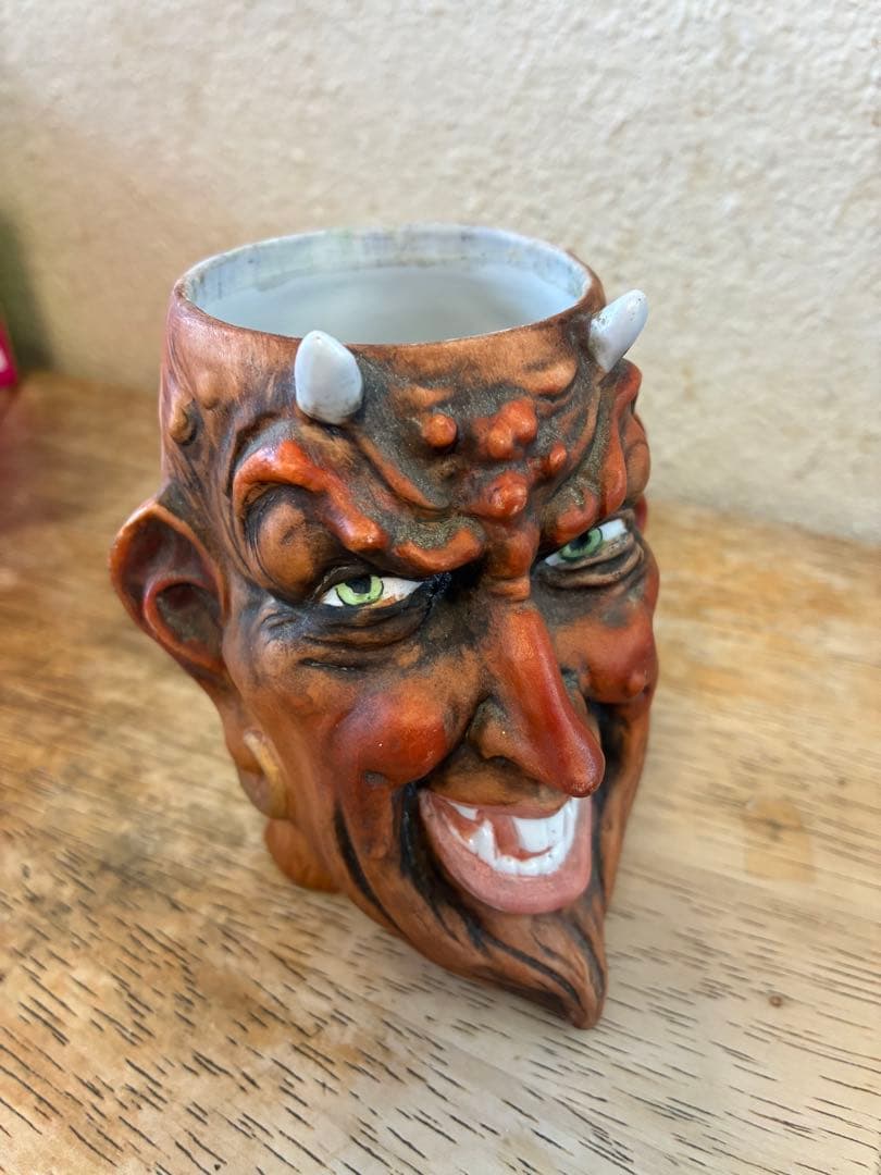 ビンテージ　デビル 悪魔　レッドデビル アンティーク　サタン　マグカップ