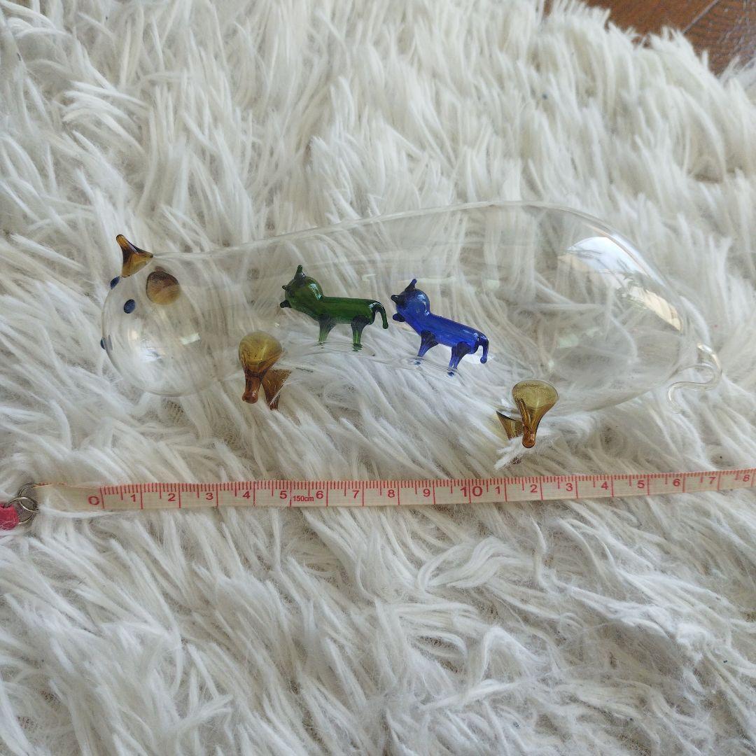 ガラス製　吹きガラスアート