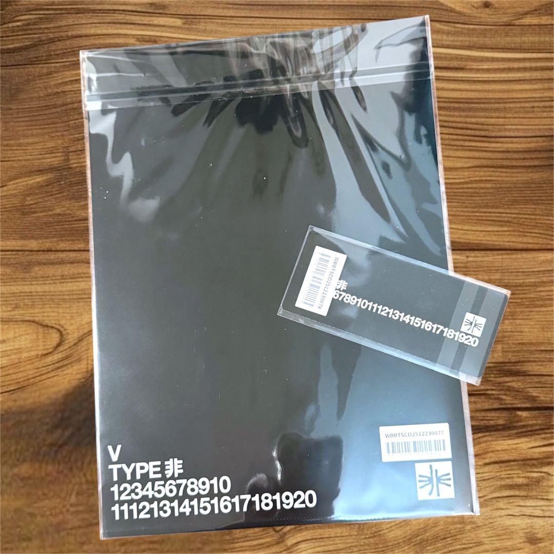 BTS V ‘TYPE 非’日本 限定 特典 クリアファイル ブックマーク テテ