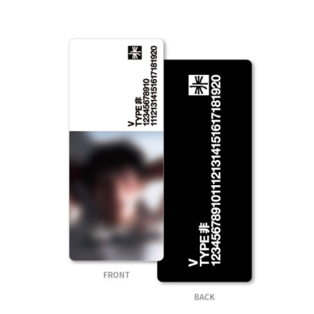 BTS V ‘TYPE 非’日本 限定 特典 クリアファイル ブックマーク テテ