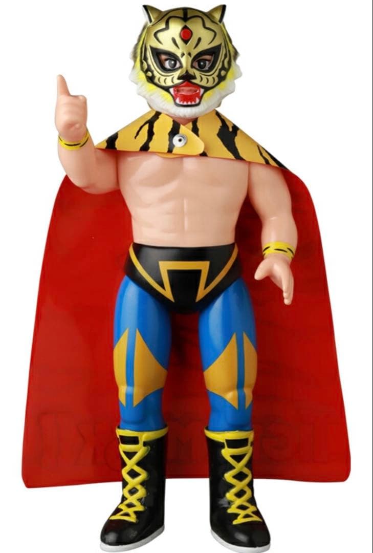 メディコム トイ×SFS ★初代タイガーマスク（初期ゴールド版）ソフビ プロレス