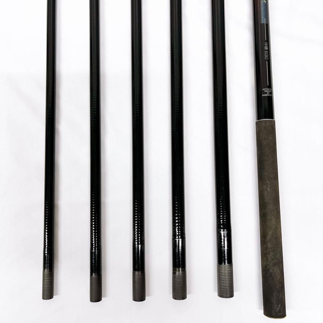 【美品】Gamakatsu がまかつ がまはえ 山紫 中硬630 渓流竿