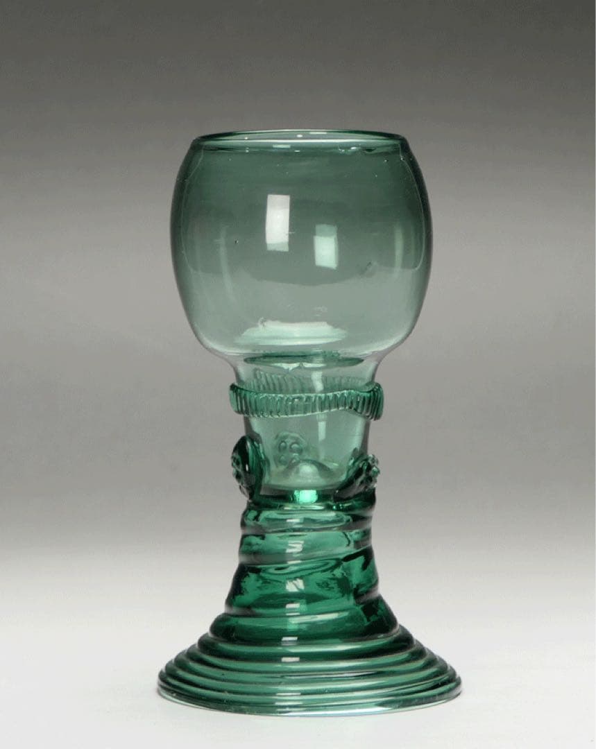 【レーマー杯　ヴァルトグラス】 ドイツ森林ガラス　民藝硝子