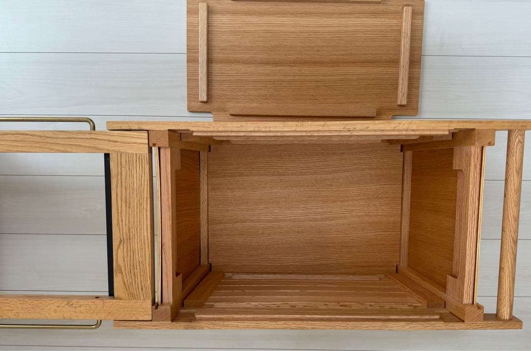 ikiki シェルフコンテナM ＋バーナーエクステンションテーブルオーク セット