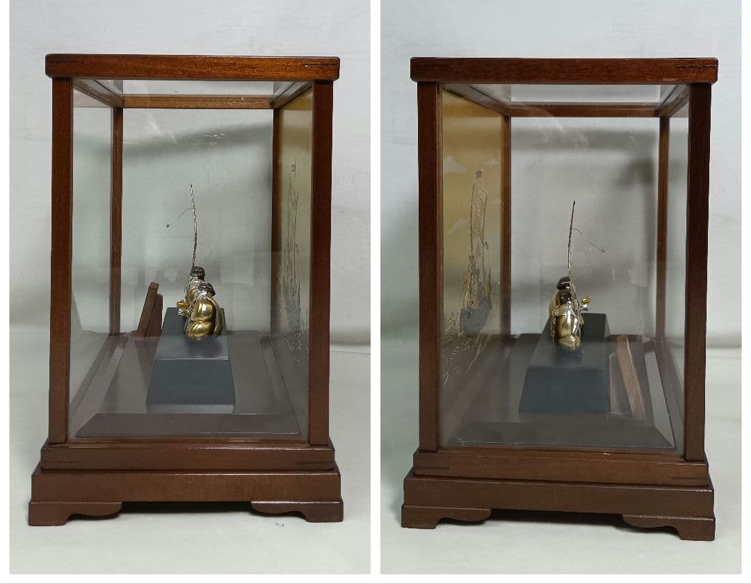 武比古作　純銀　恵比寿天　大黒天　宝船　置物　インテリア　縁起物　刻印有り