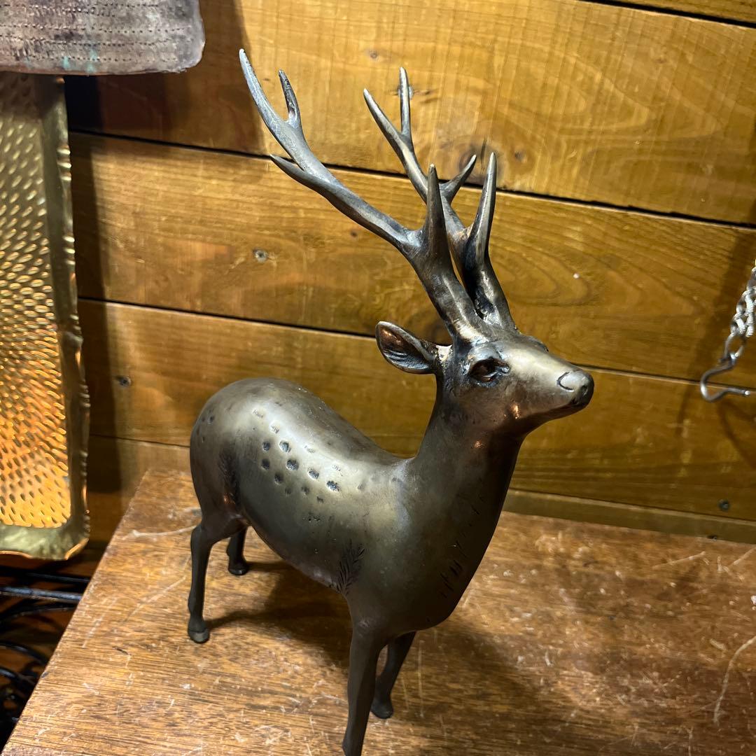 ヴィンテージ真鍮鹿