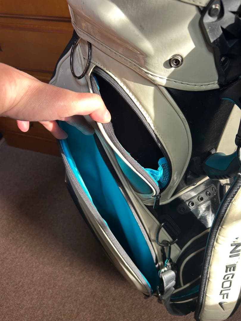 ナイキ キャディバッグ ホワイト/ブラック/ブルー