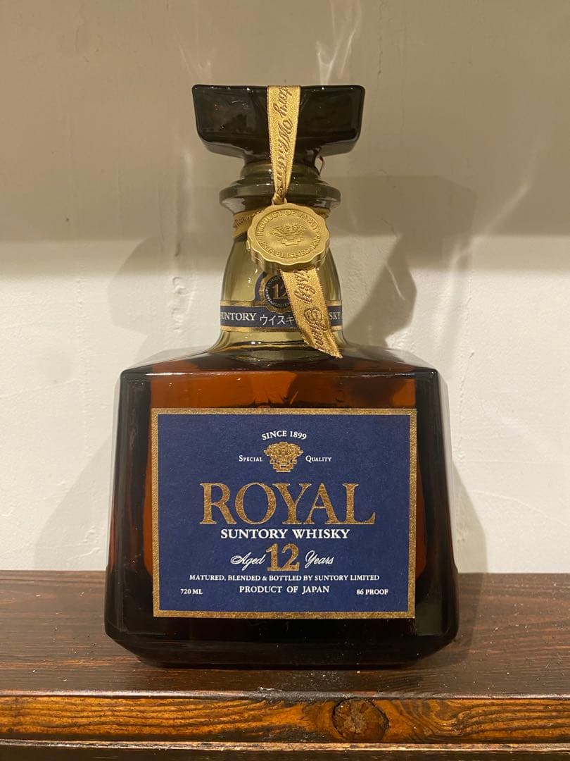 【未開封】古酒SUNTORY ウイスキー ローヤル プレミアム12年 青ラベル