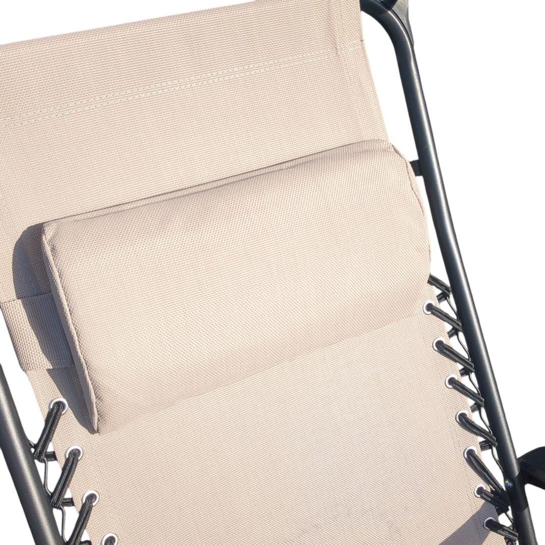 未使用　折りたたみ式リクライニングガーデンチェア