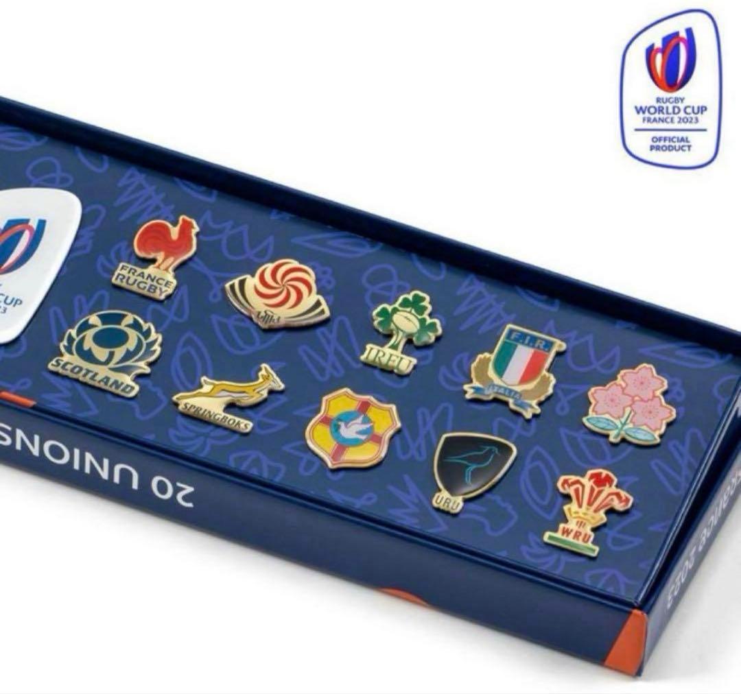 ラグビーワールドカップ2023 代表20ヶ国コレクションピンズセット