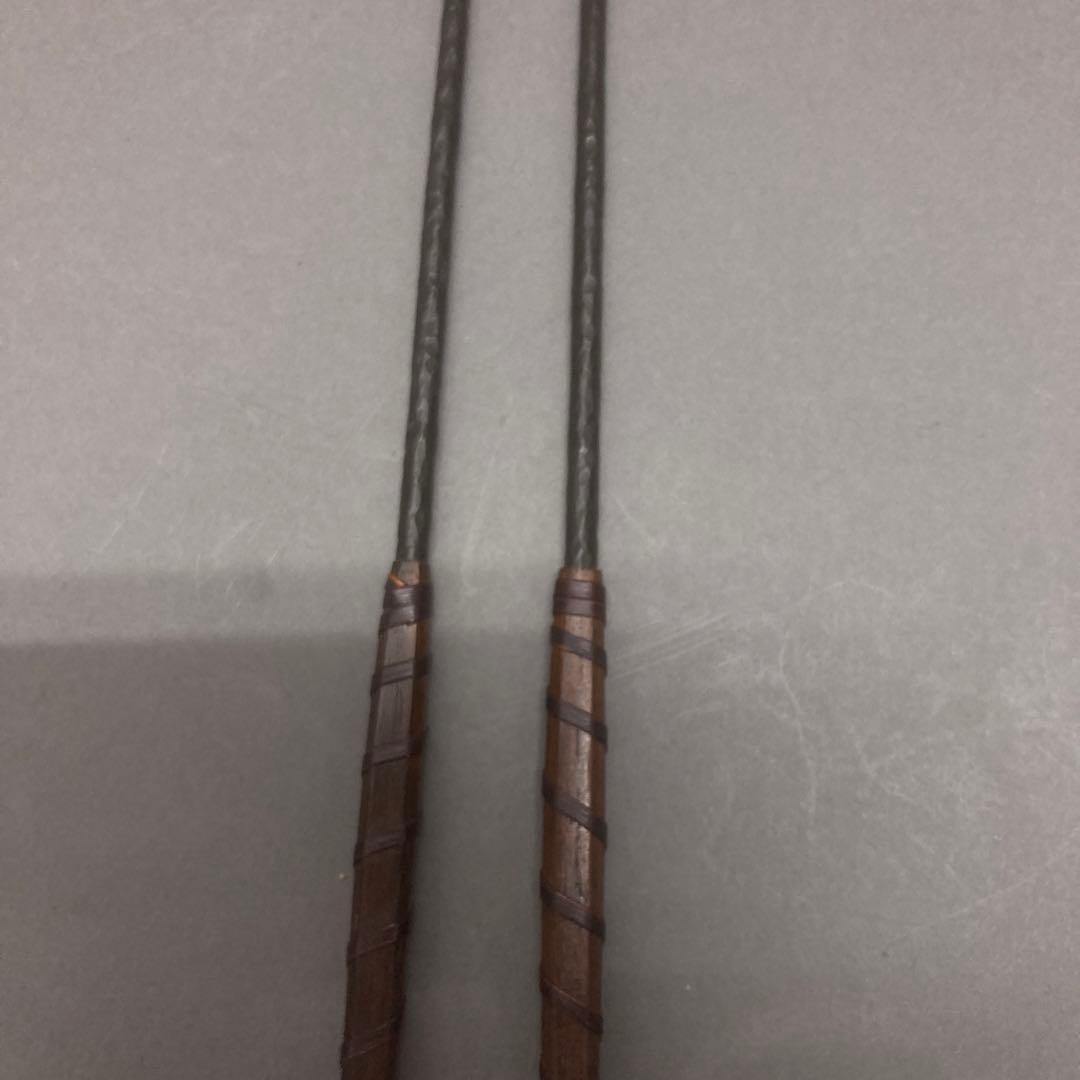 骨董品　茶道具　火箸　桑柄火箸　不染斎好　金谷五良三郎造　共箱　S49HB