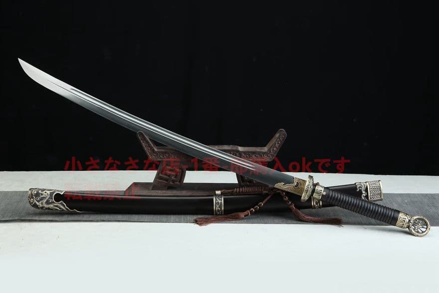 26寸定坤神刀（黒檀金）武具　刀装具　日本刀　模造刀 居合刀