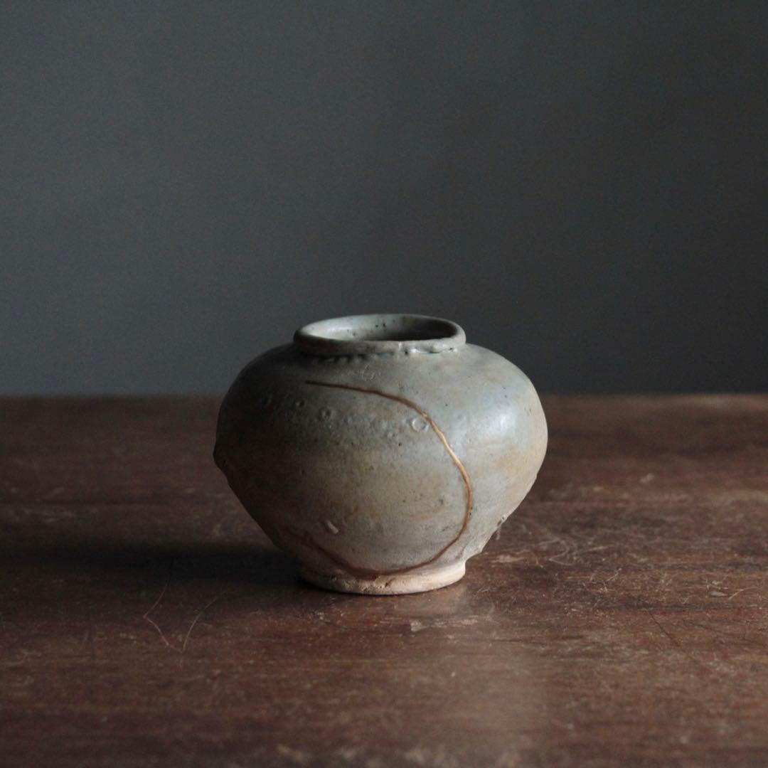 李朝 堅手 小壺 李朝壺 朝鮮美術 古美術 古道具 アンティーク 壺