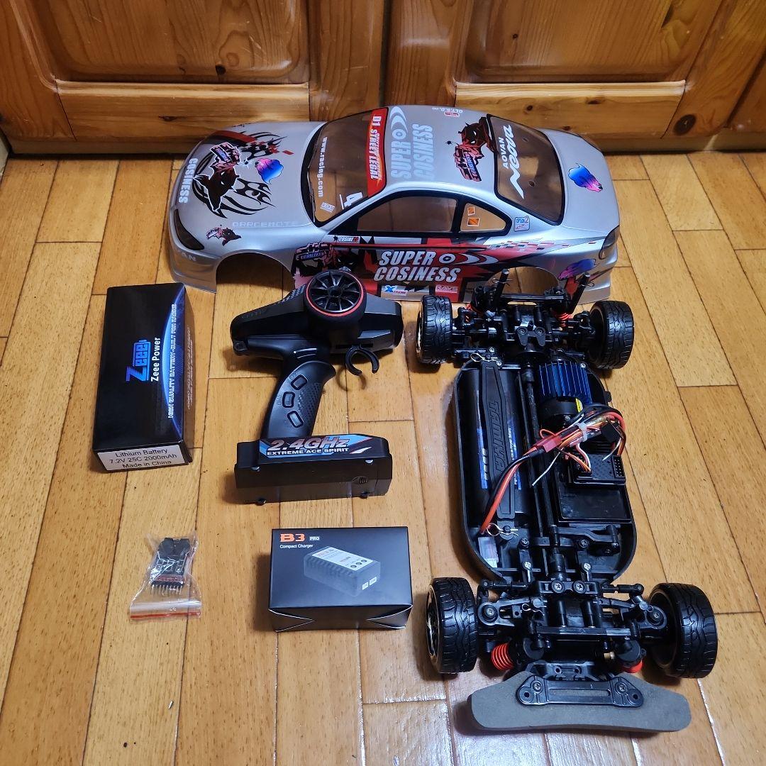 タミヤ ドリフト ラジコン フルセット　TT01　　シルビア　ボディ　①tt02