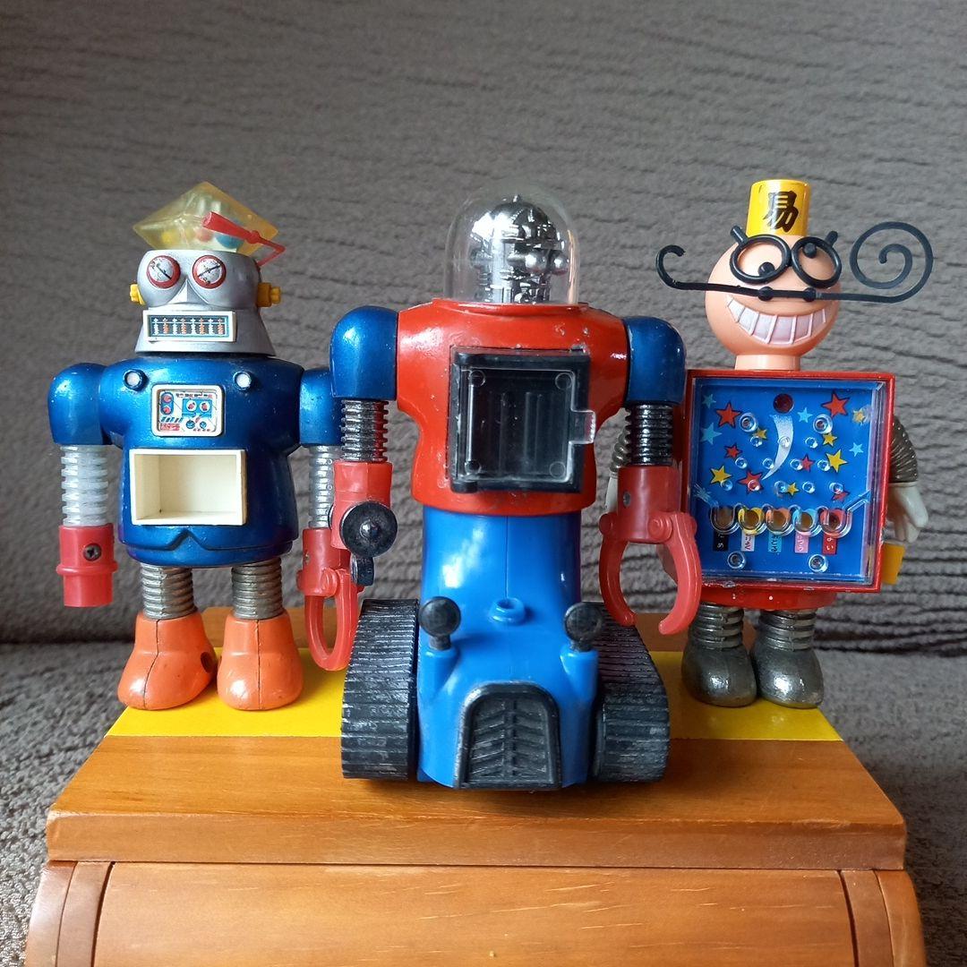 ロボコン！ロボデキ、ロボチョイ、ロボピン 3体セット当時物超合金