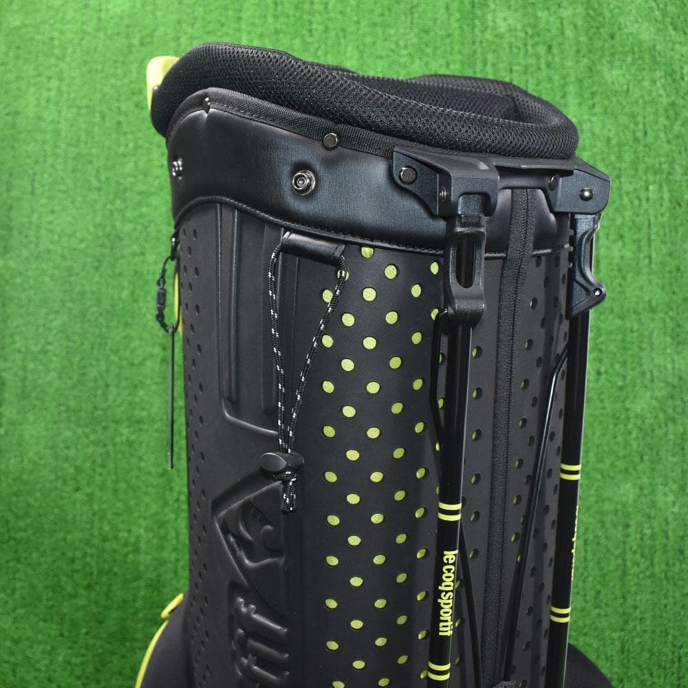 ルコックスポルティフ ゴルフ スタンド式 キャディバッグ９.５型【黒】美品！