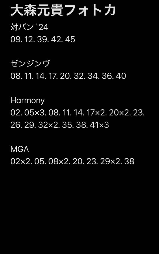 大森元貴フォトカまとめ売り