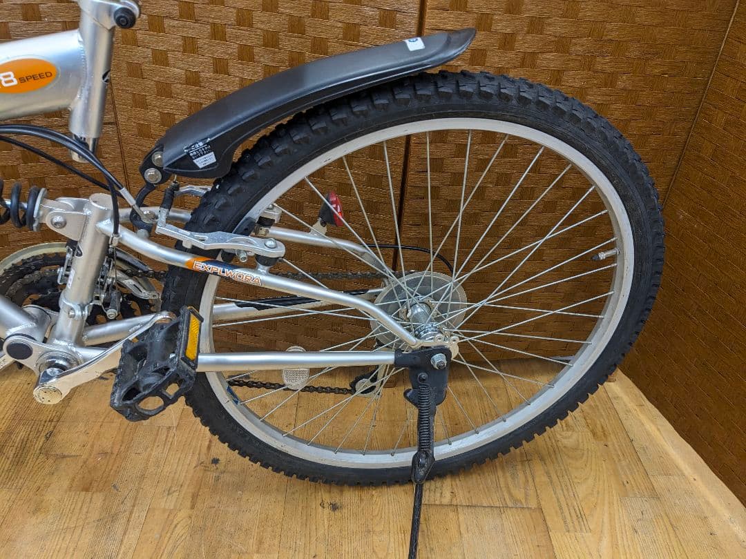 U023 マウンテンバイク　26インチ　サスペンション付き　シルバー