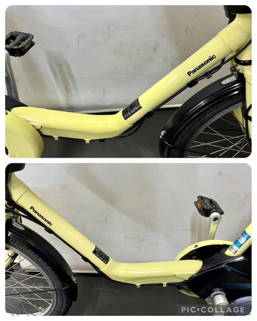 1年保証　新型　パナソニック　ギュットミニ　20インチ　黄色　電動アシスト自転車