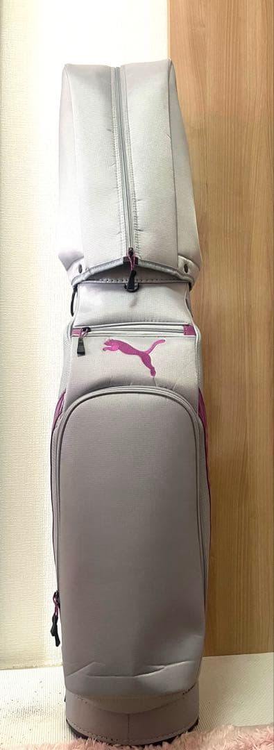 PUMA キャディバッグ グレー/パープル