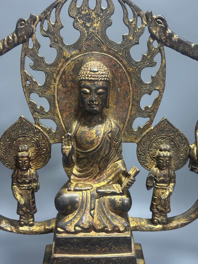 仏教古美術 純銅 文化遺産 文化財仏像伝承　 仏像 伝統的デザイン