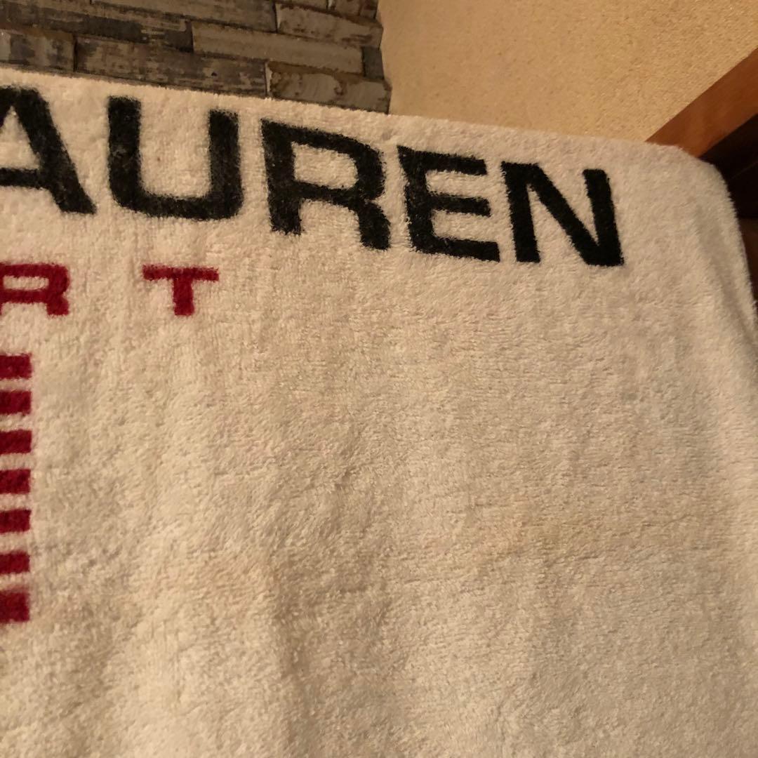 デッドストック USA製 90s ポロスポーツ ポロベアー バスタオル