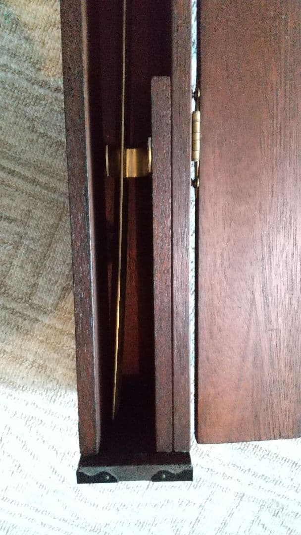 軍刀・儀礼刀サーベル(鞘無し)＋ 刀箱 (自作) ２点セット！