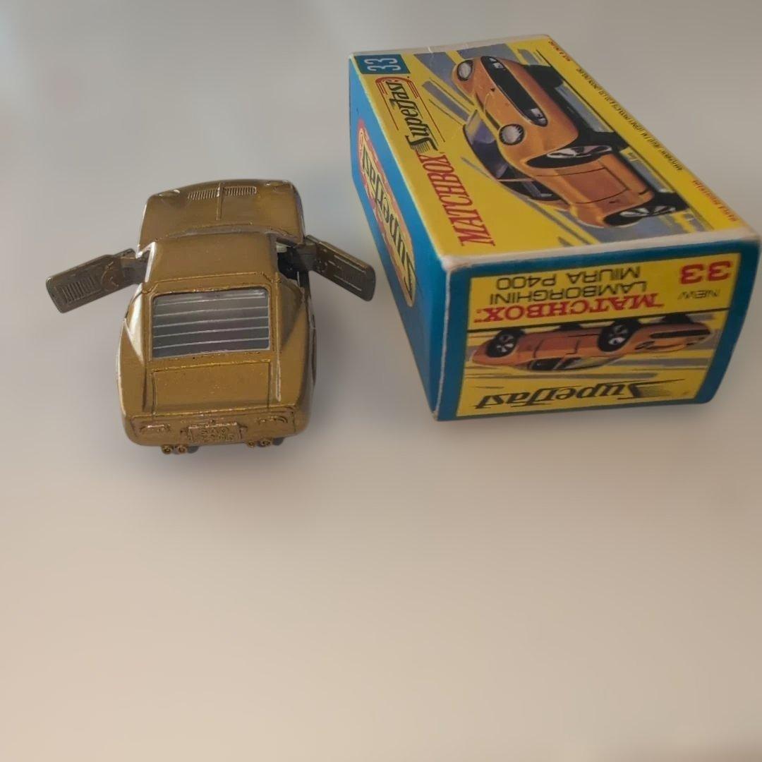 [美品・希少品]マッチボックスNo.33ランボルギーニ ミウラ P400 当時物