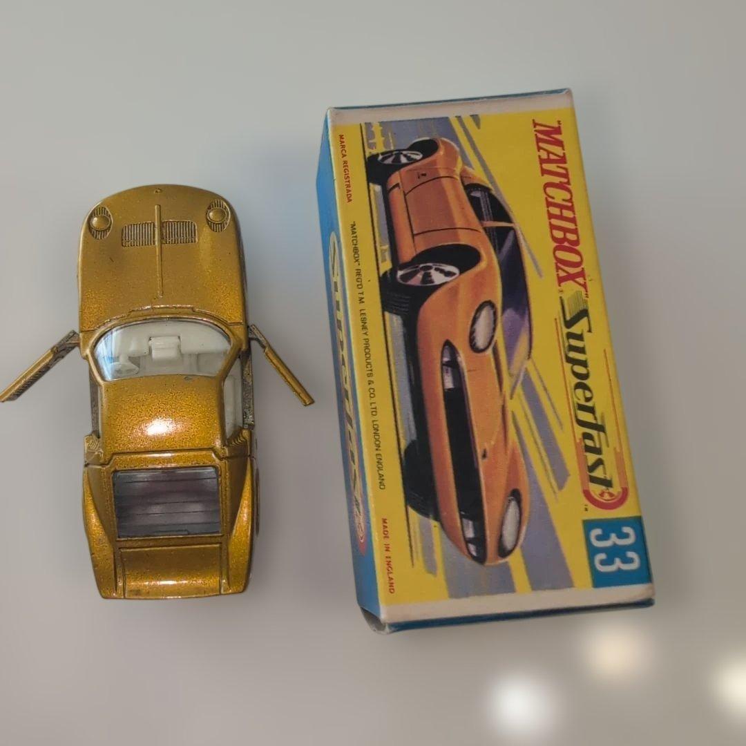 [美品・希少品]マッチボックスNo.33ランボルギーニ ミウラ P400 当時物