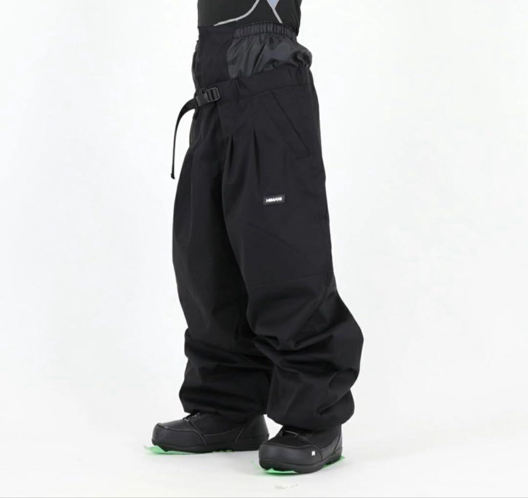 ハイマニ HIMASSMANIA ハイマスマニア スノーパンツ S ブラック