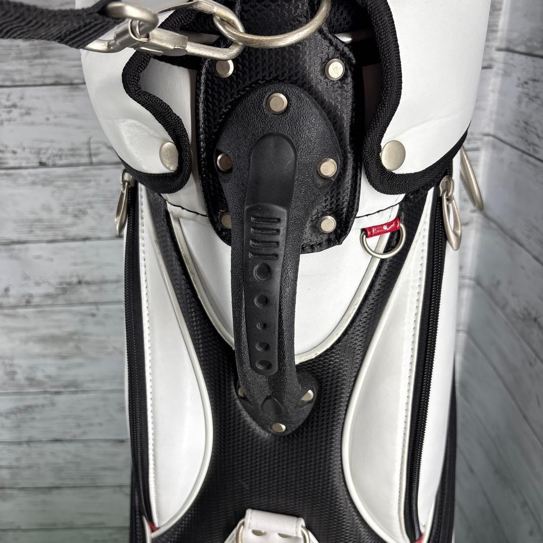 ツアーステージキャディバッグ ホワイト/ブラック