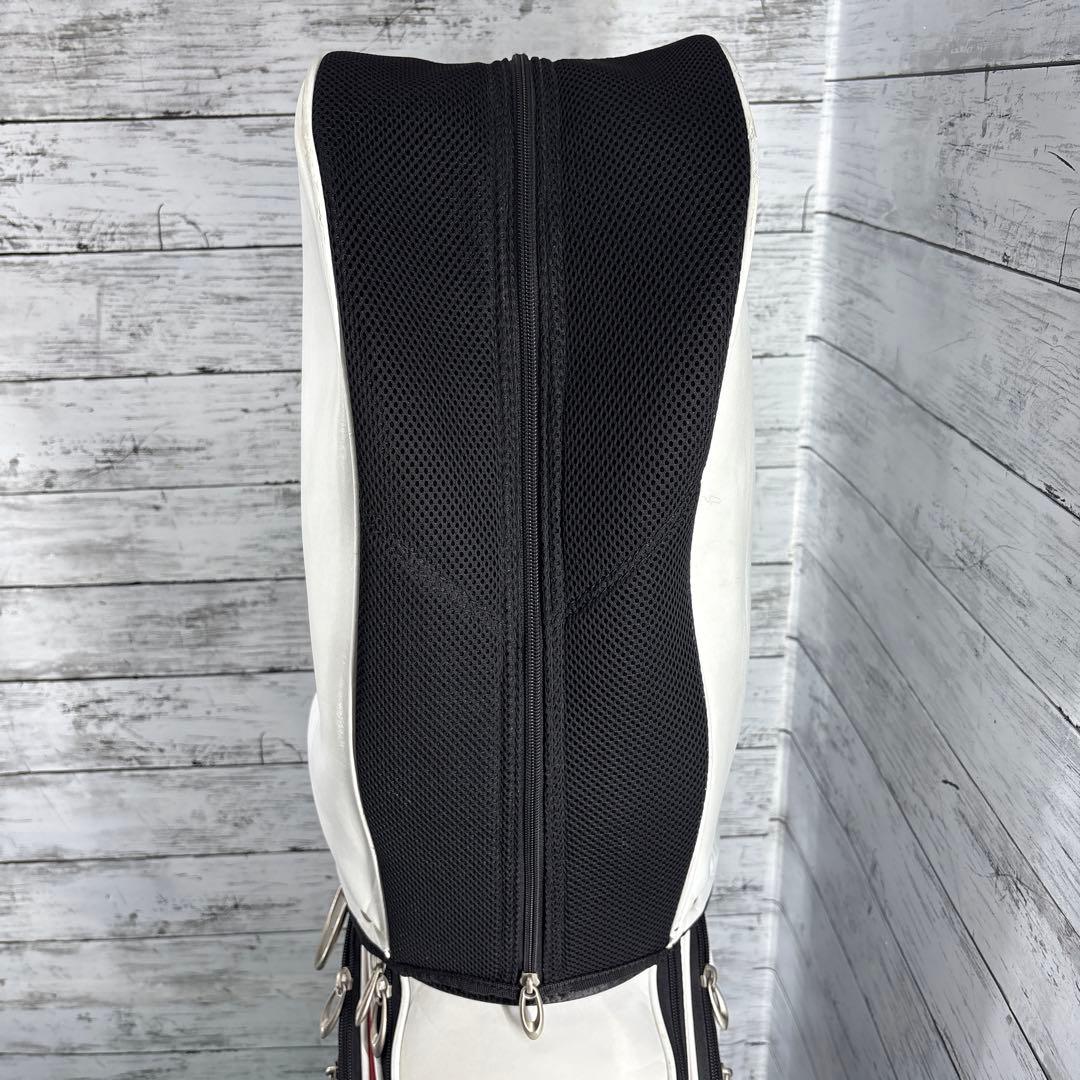 ツアーステージキャディバッグ ホワイト/ブラック