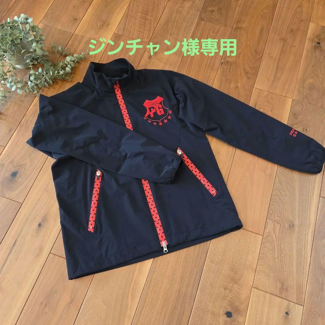 サイズ5 中古品★パーリーゲイツ ナイロン ブルゾン 黒 メンズ ゴルフ