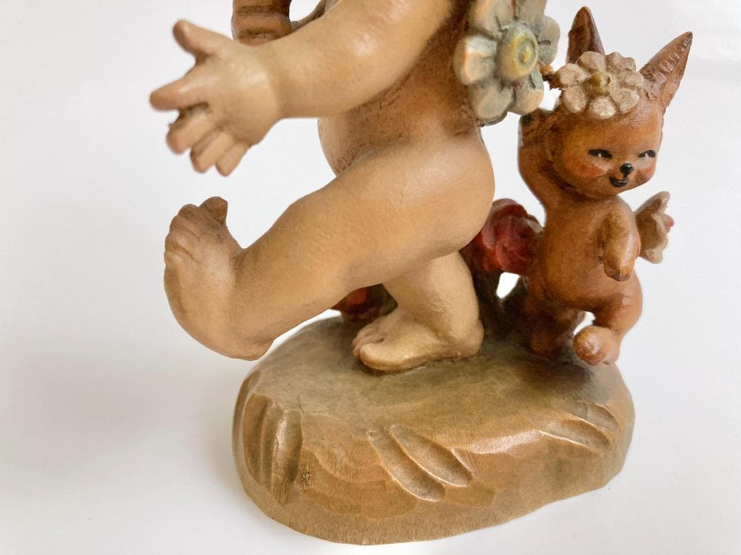 ANRI アンリ Nature Girl 木彫り人形 フェランディス 6インチ