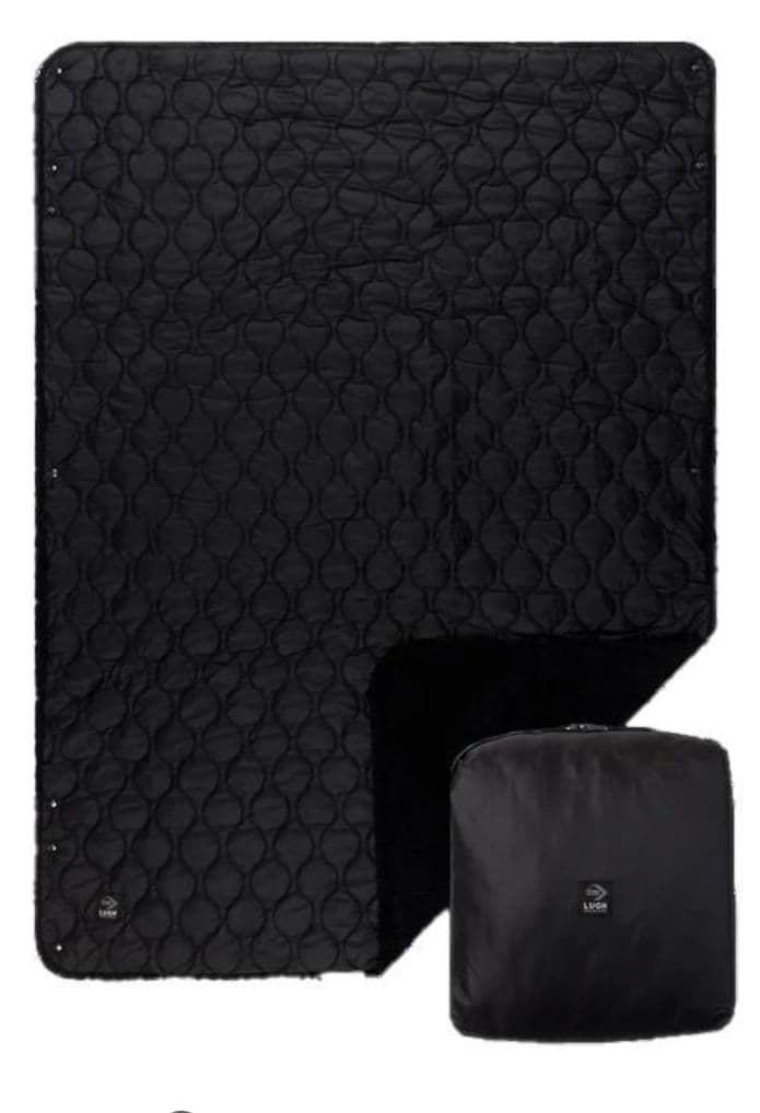 LUGH 魔法瓶ブランケット 新6層 グラフェン Lサイズ ミッドナイトブラック