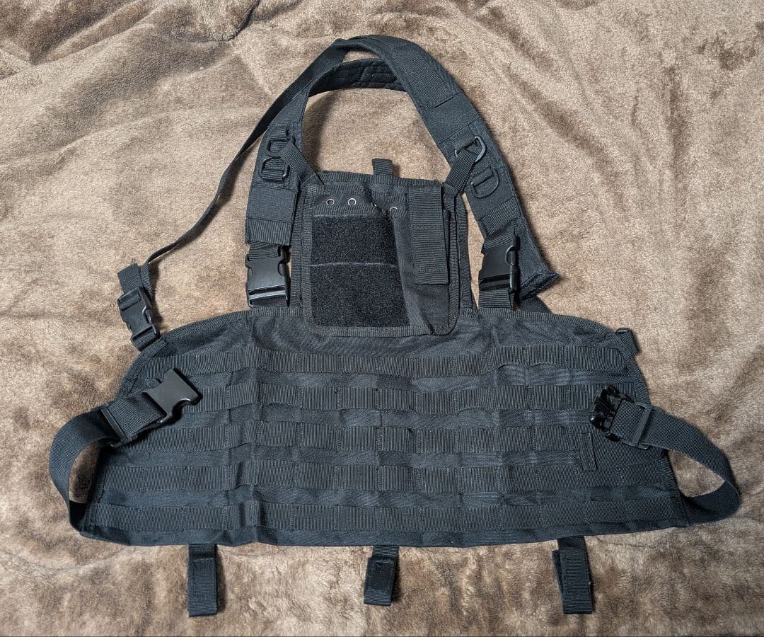 サバゲー装備3点セット (チェストリグ・ベルト・プラットフォーム付きホルスター)