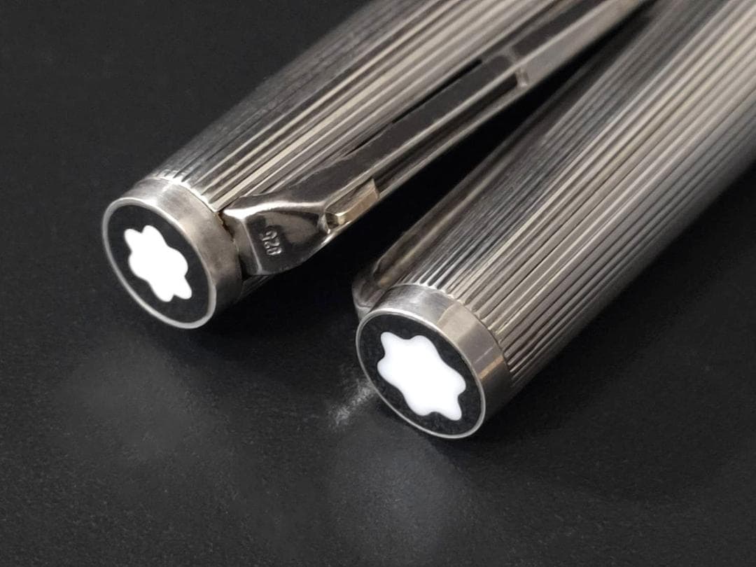 良品 モンブラン 925シルバー 1266 万年筆 1866 ボールペンセット