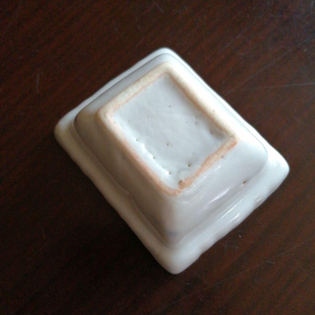 古伊万里　染付梅紋手塩皿　5客　6cm　江戸中期（1750-1790年頃）