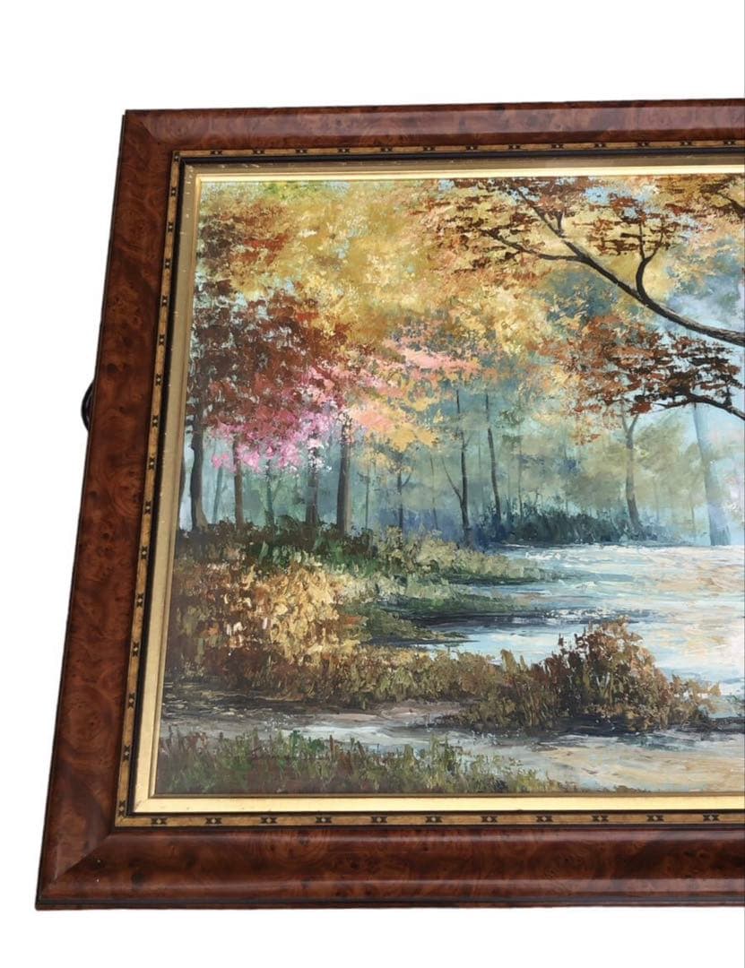 『真作』サルトリ・マリア・ルイサ　風景画 /油絵 油彩画 絵画　イタリア作家