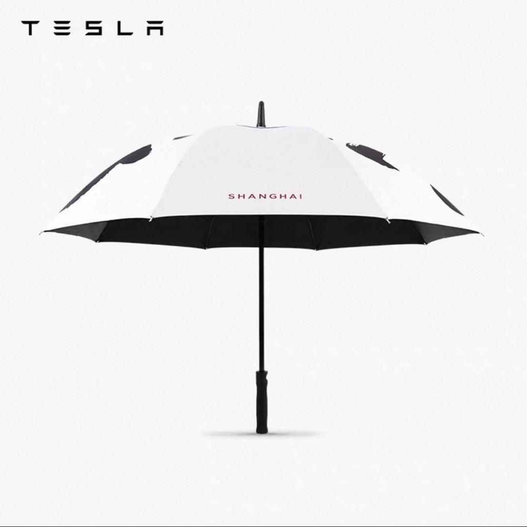 上海限定　テスラTesla Giga ゴルフアンブレラ　雨晴兼用