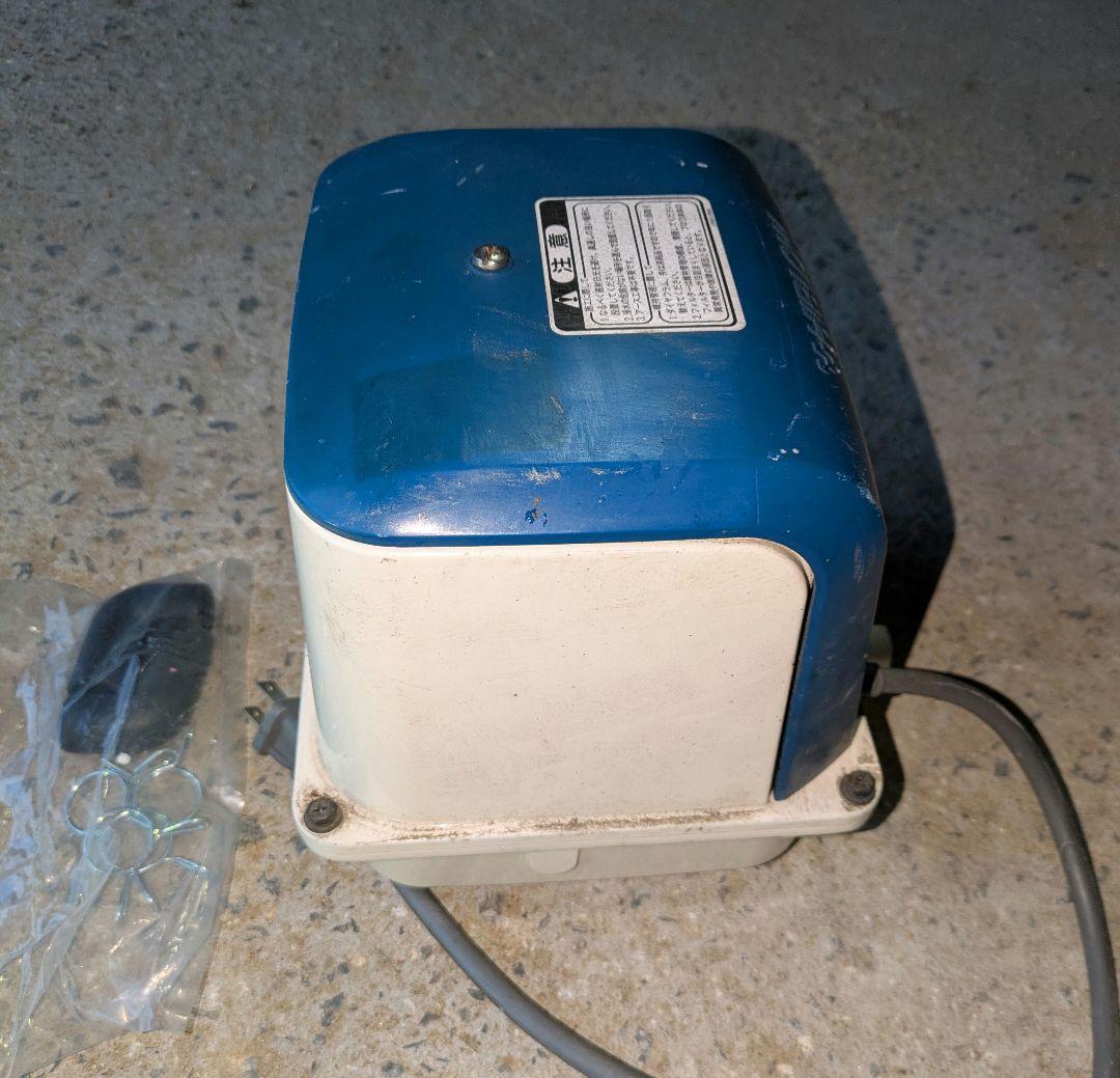 動作品　新品ゴムホース付　DUO-80 左ばっ気　ブロワー　エアー　右散気変更可